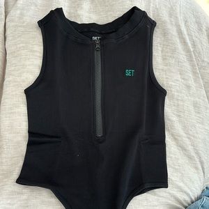 Set Active Scultflex zip tank bodysuit